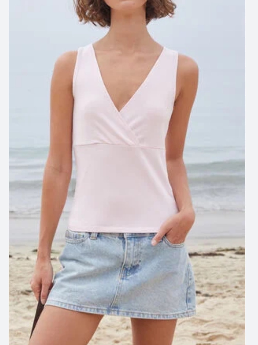 Brandy Melville Light Pink Halle Top